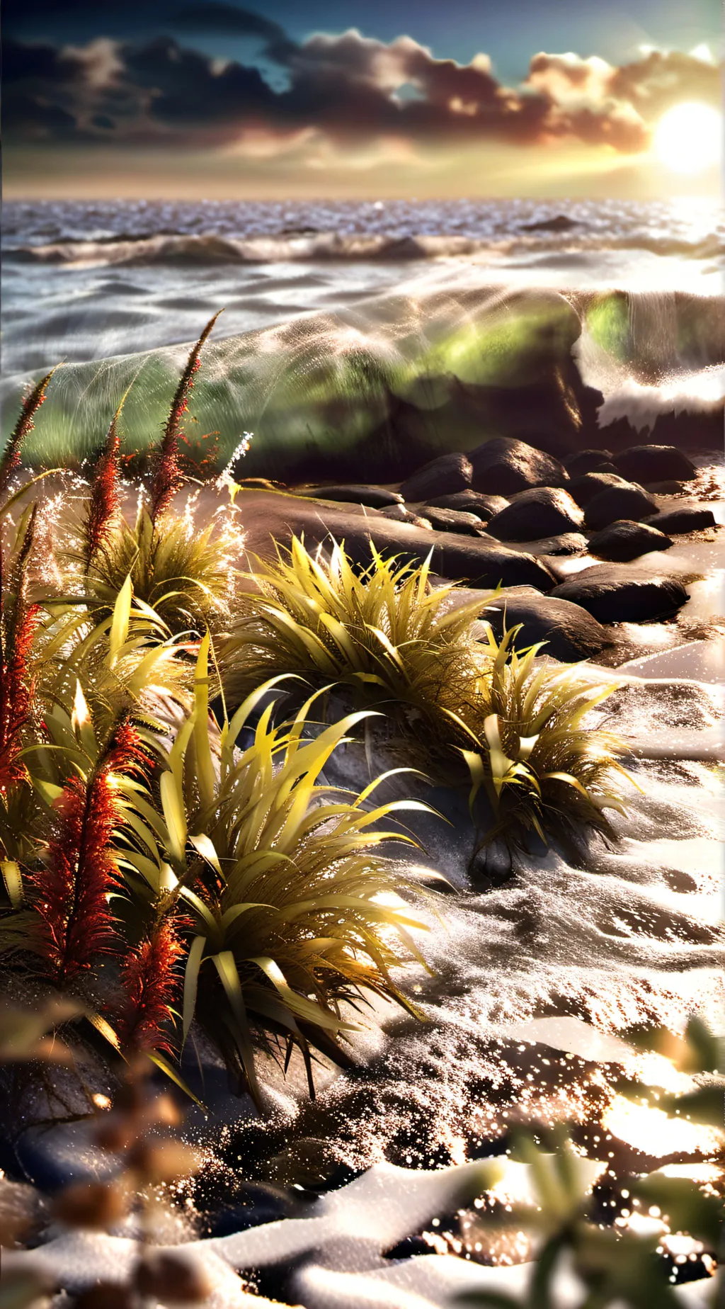 ai character: Seaweed  background