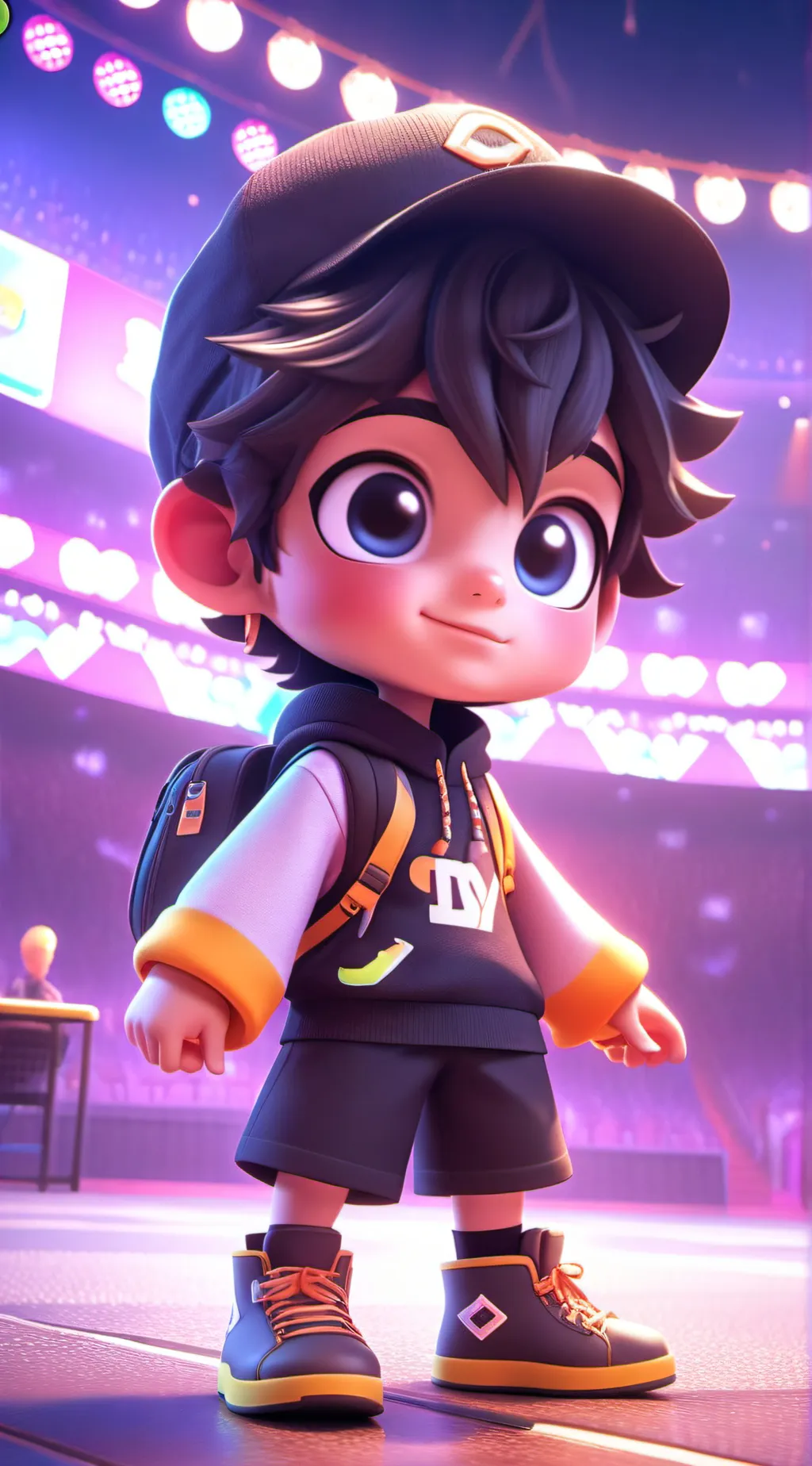 ai character: MiniOgi12  background
