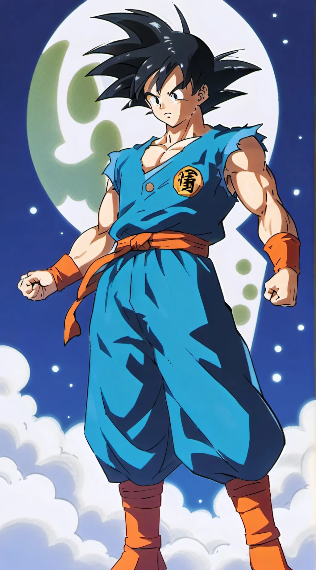 ai character: Gamer Son Goku background