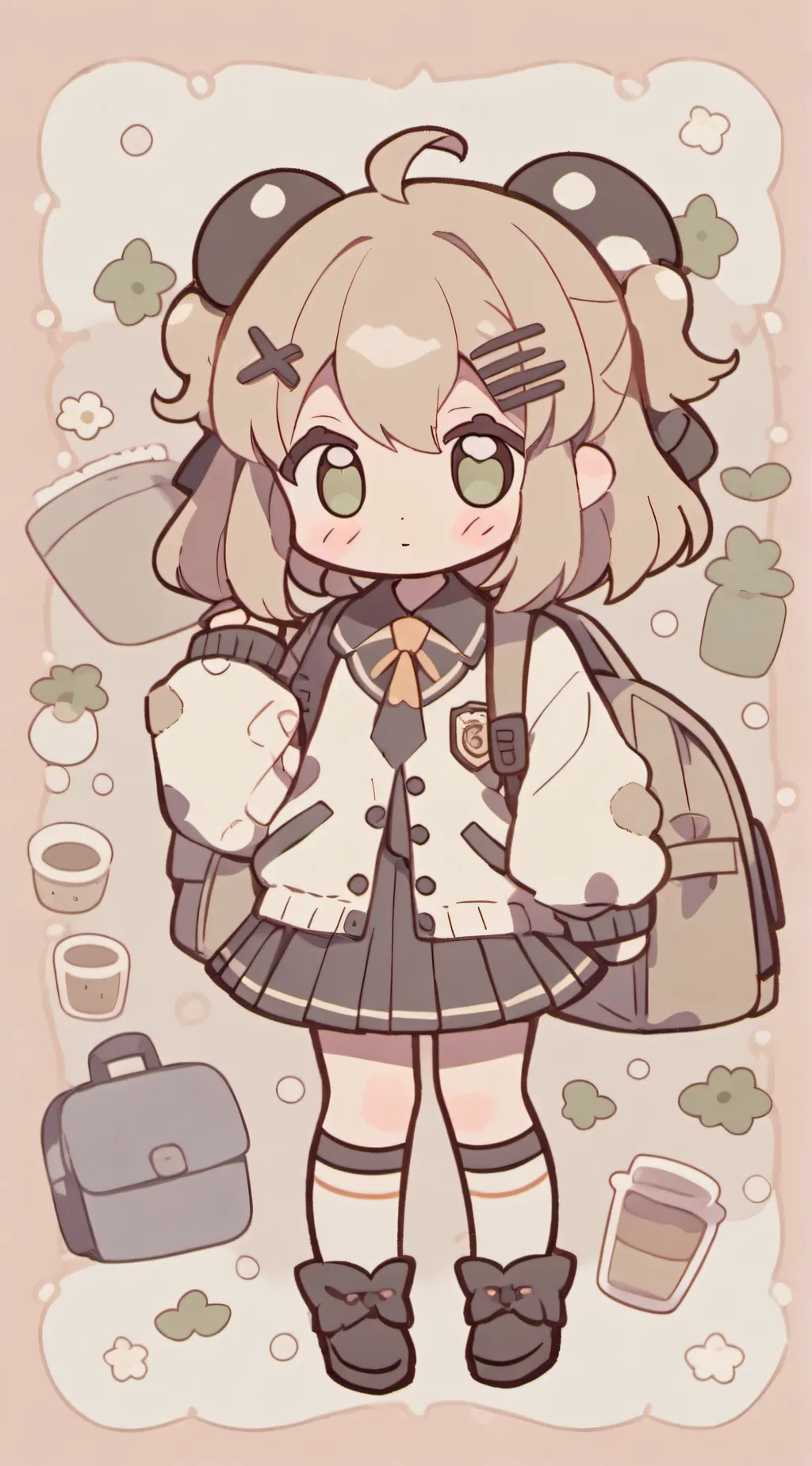 ai character: candy pop 🎉  background