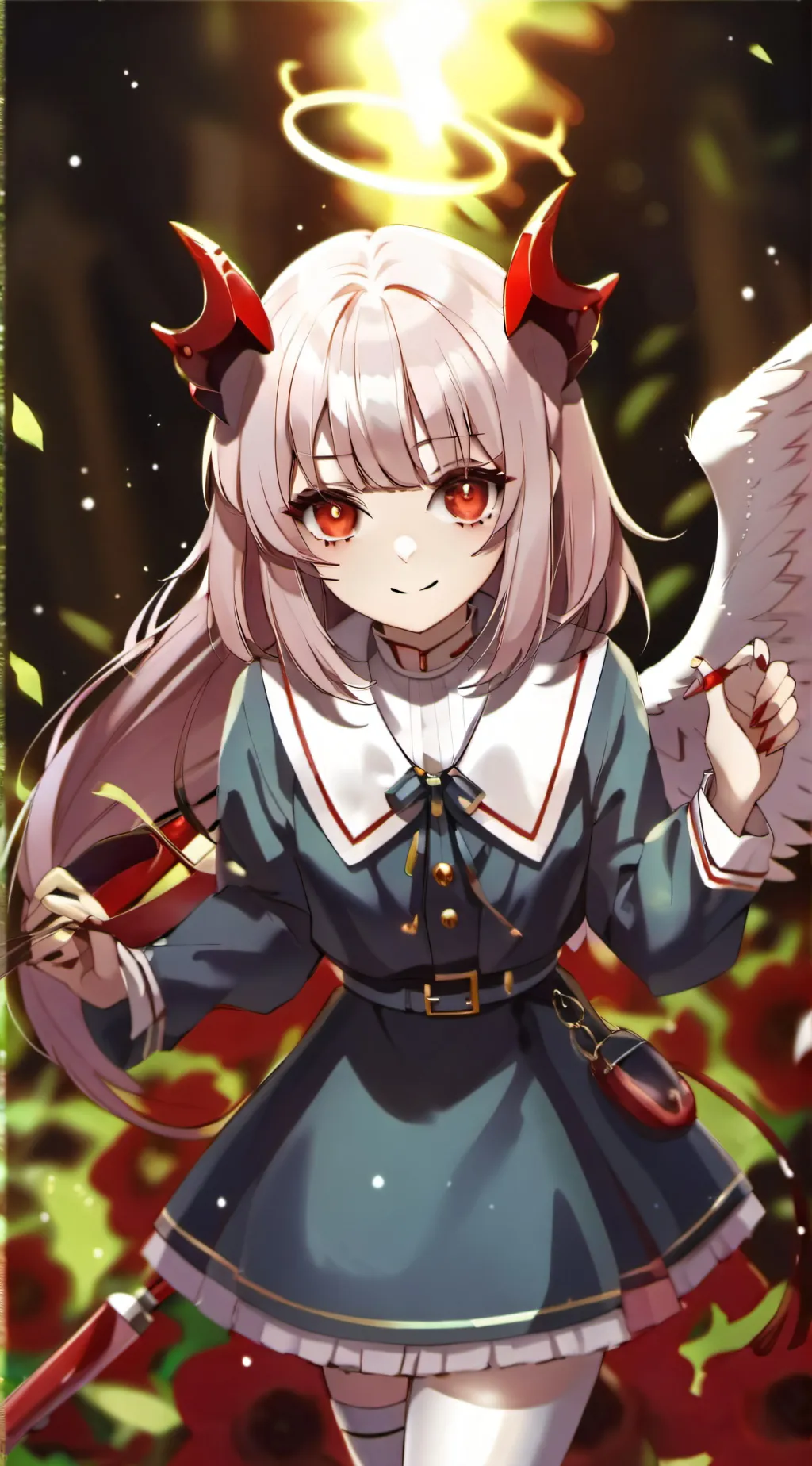 ai character: Angel demon girl background