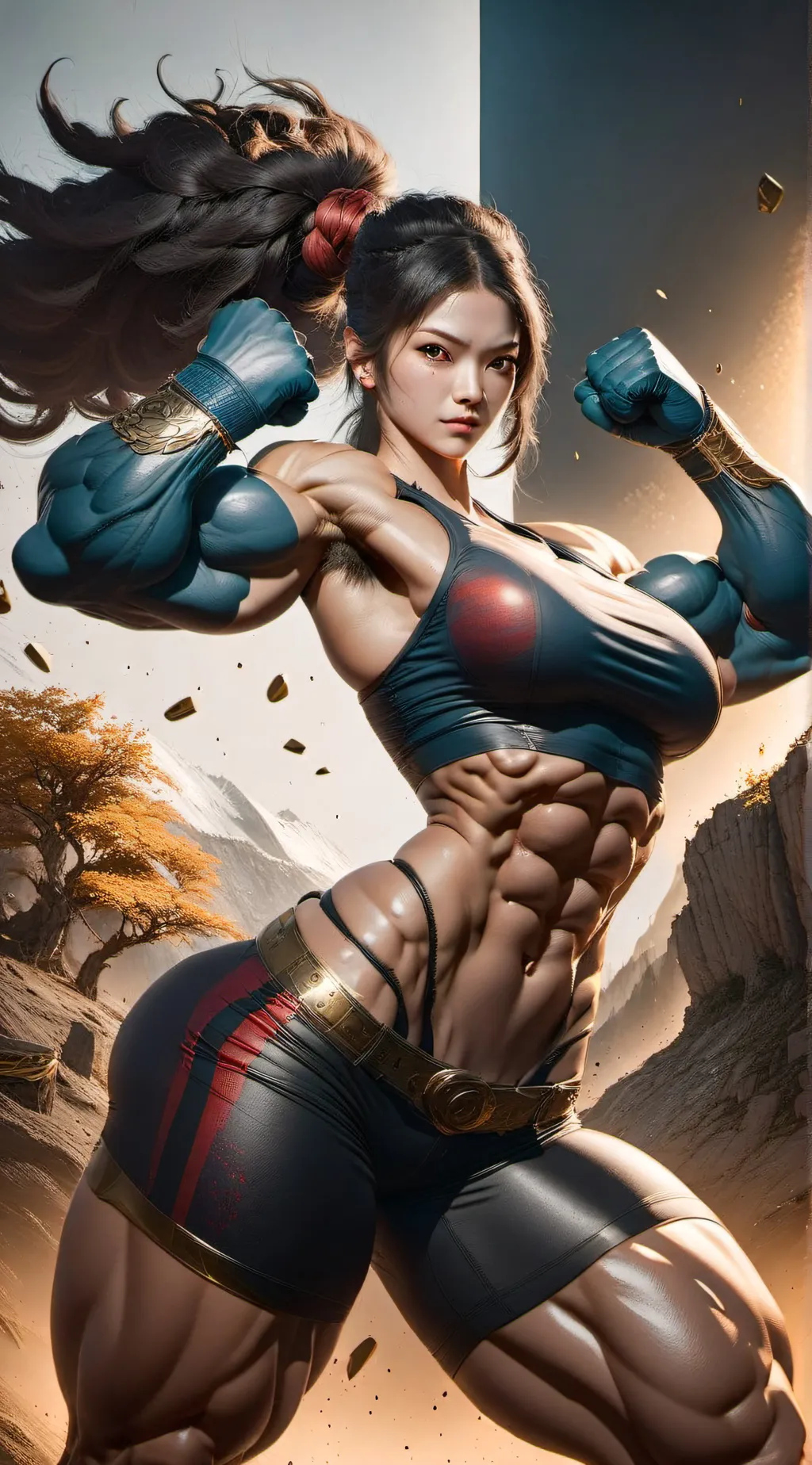 ai character: huge mommy background