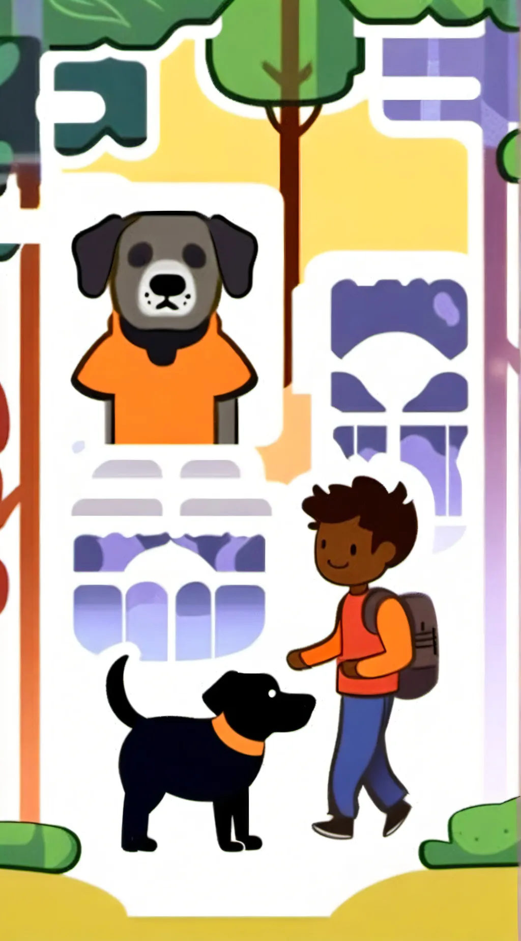 ai character: dogday background