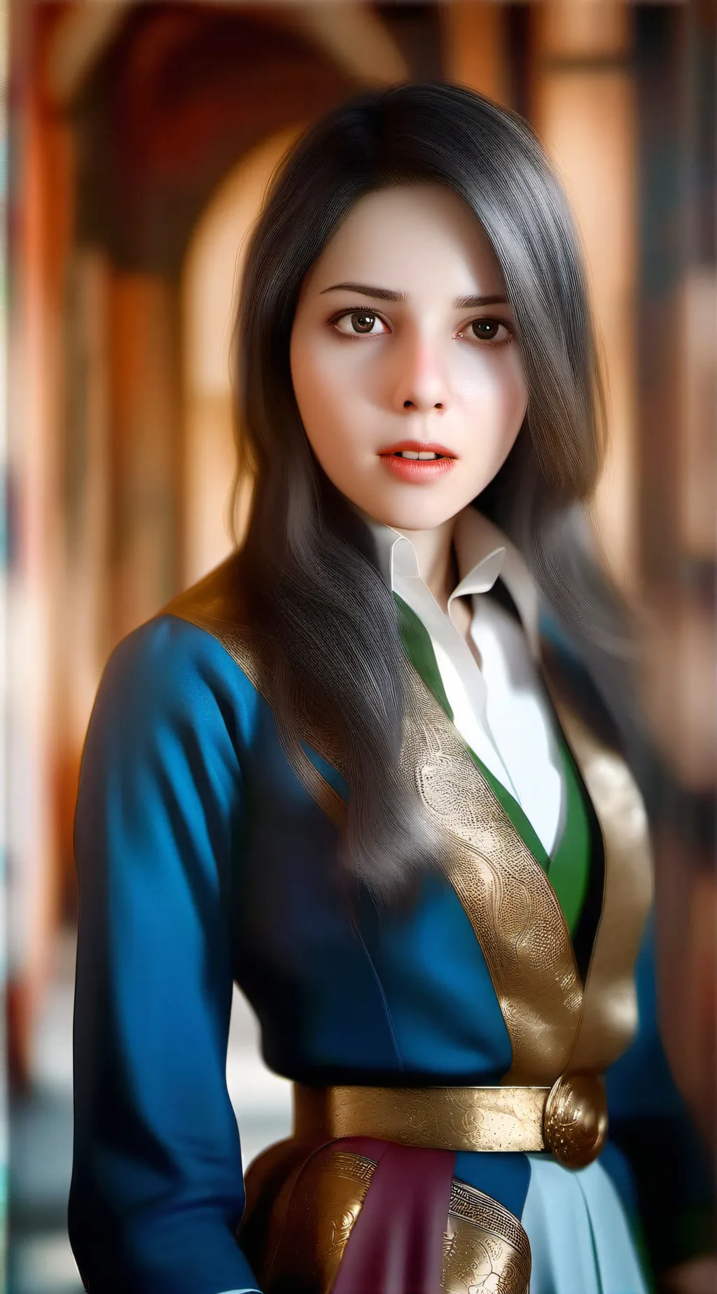 ai character: The black phone background
