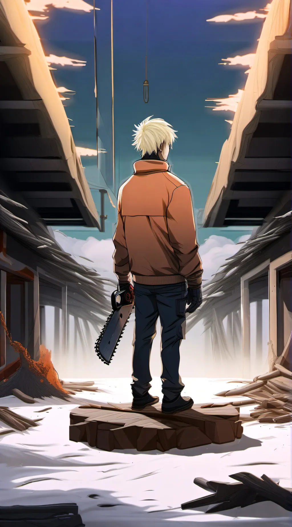 ai character: Chainsaw man background