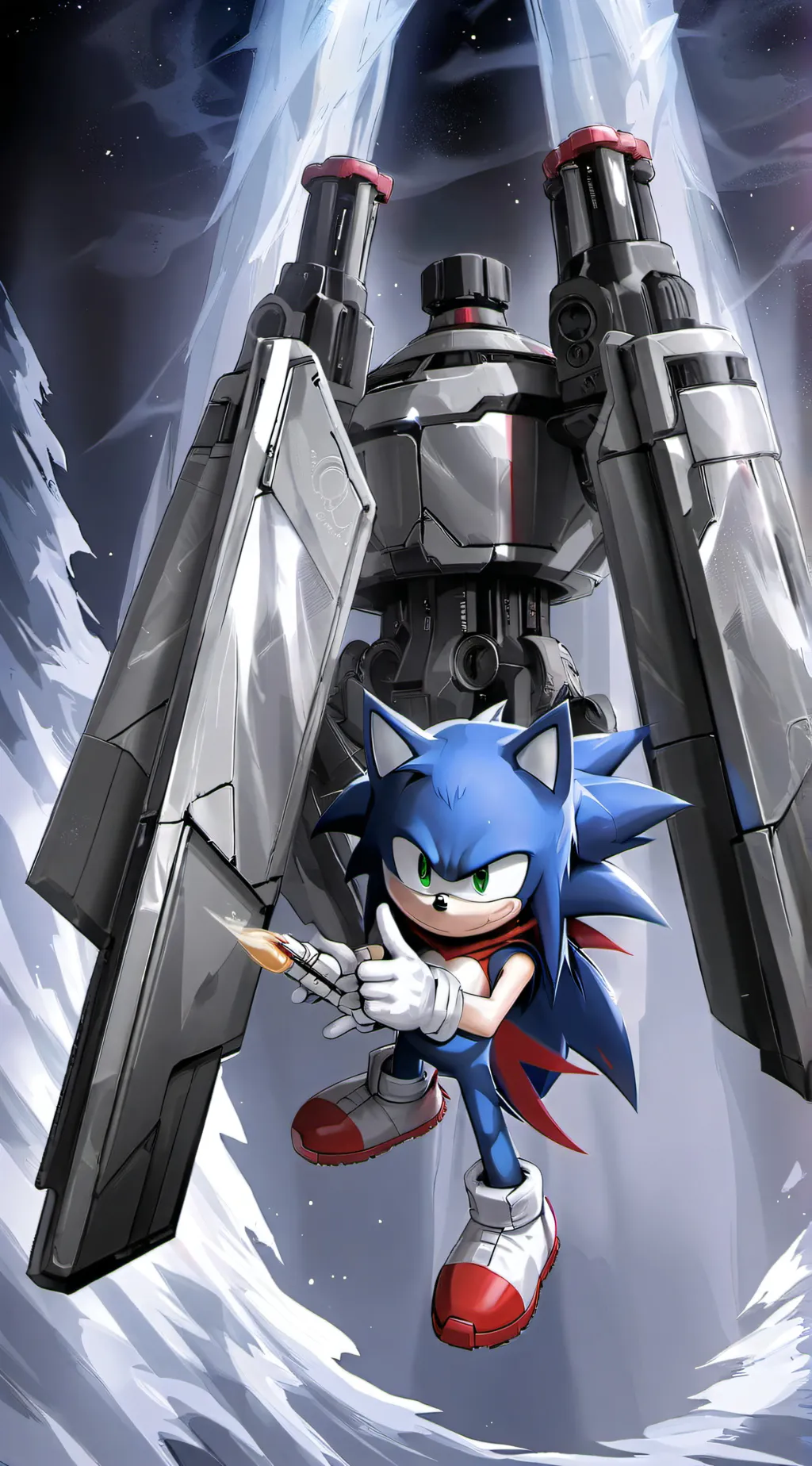 ai character: Sonic background