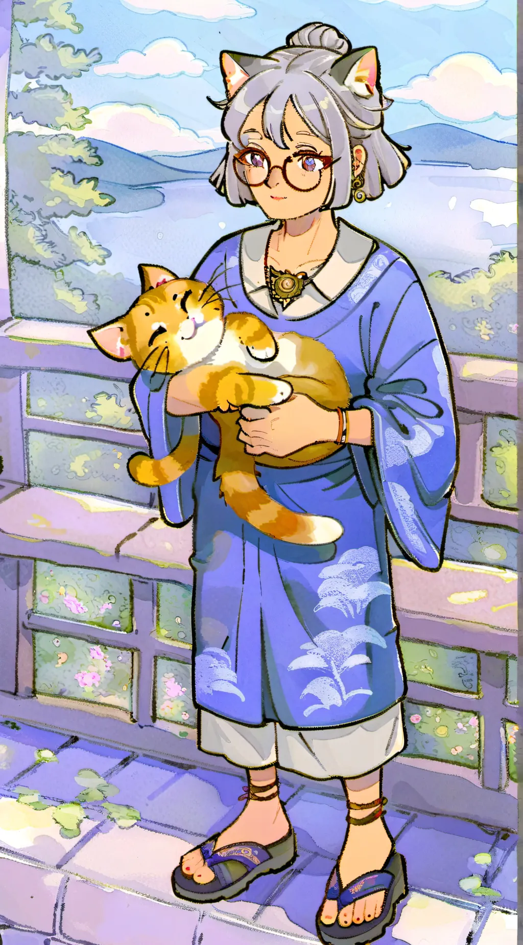 ai character: iamcatvr background