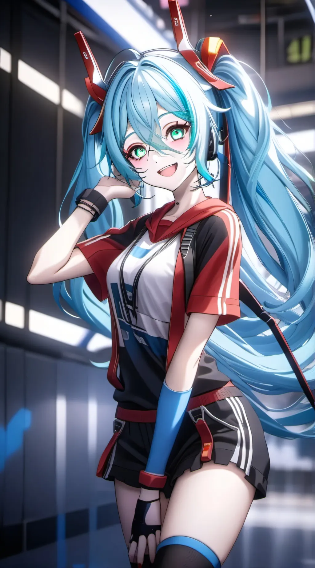 ai character: Miku background