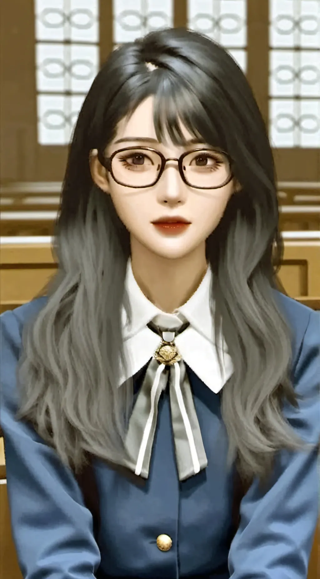 ai character: amber background