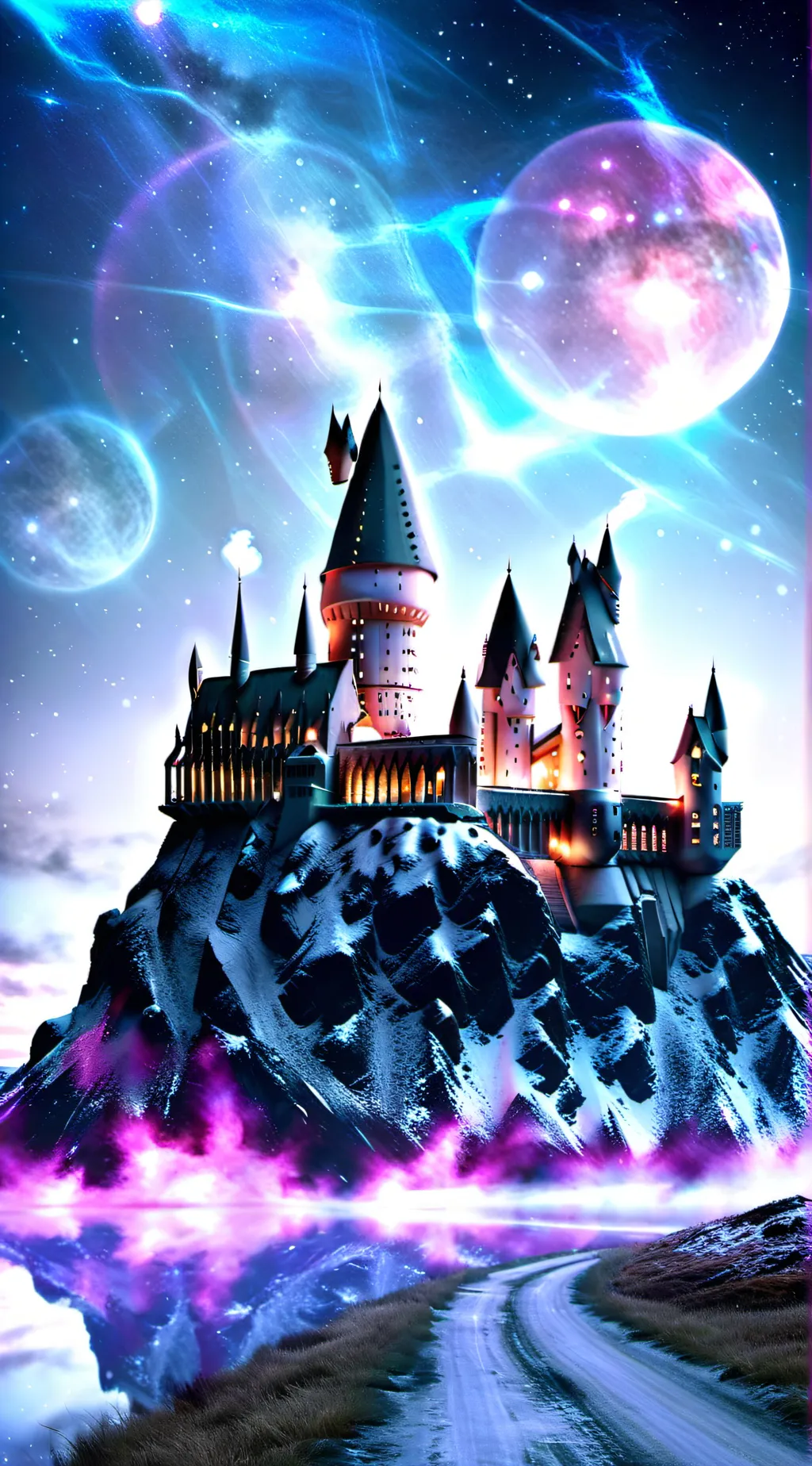ai character: Hogwarts  background