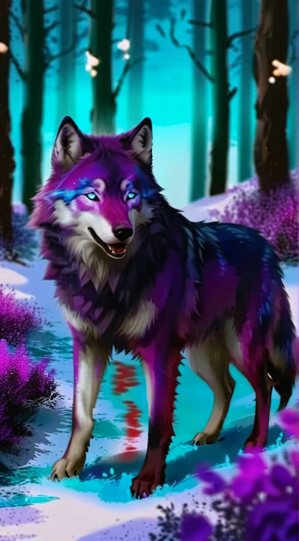 ai character: Moonlight  background