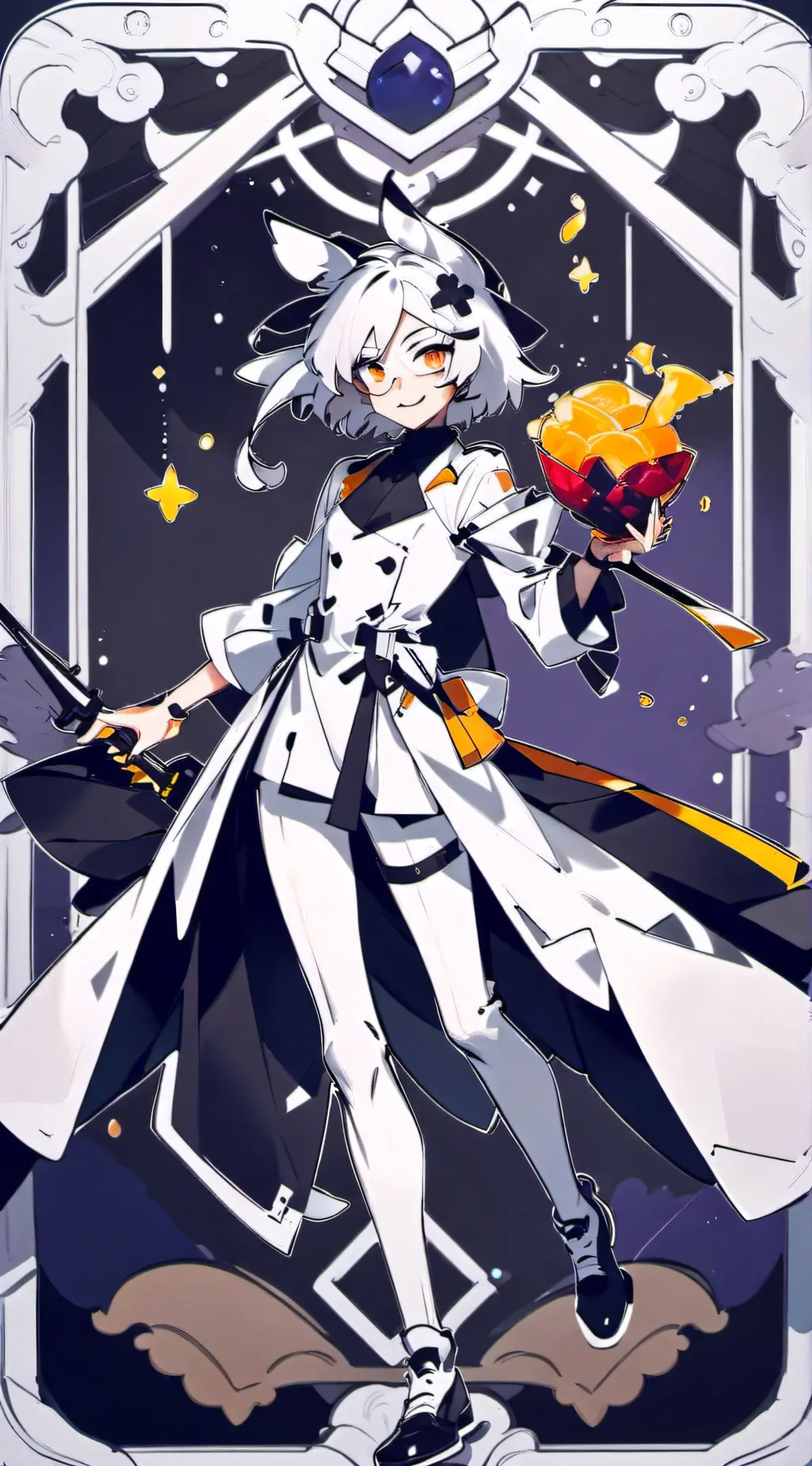 ai character: wolf 🐺  background