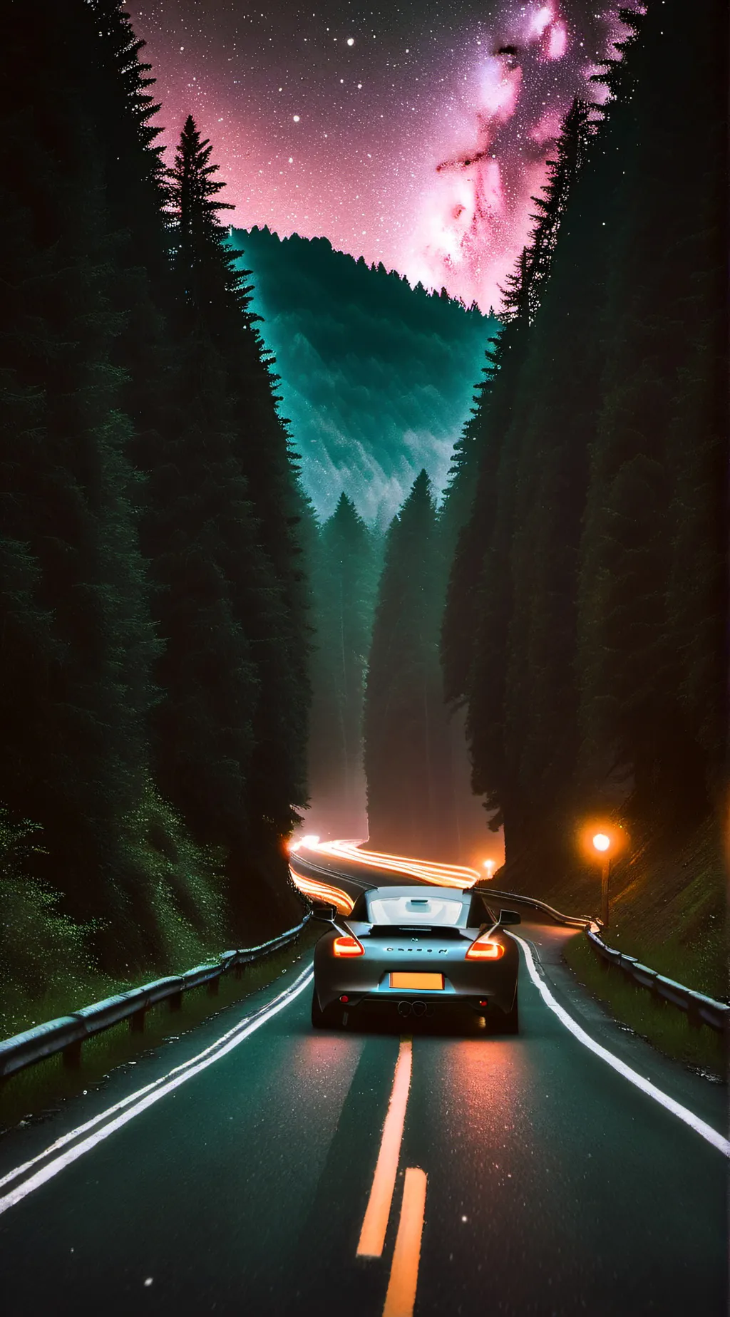 ai character:  family road trip  background