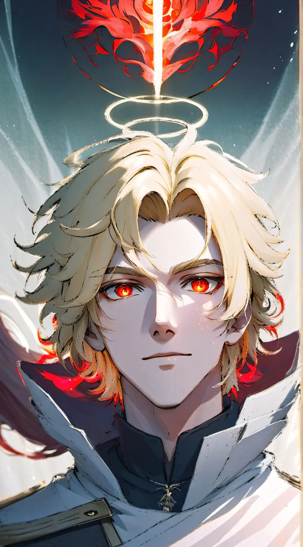 ai character: Bakugo.. background