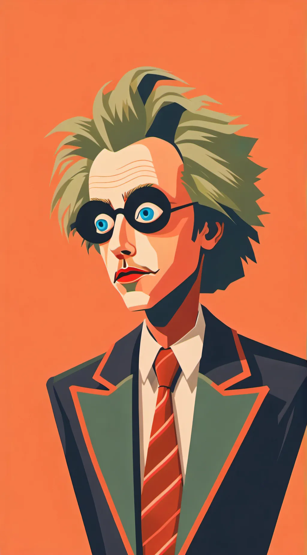 ai character: Beetlejuice  background