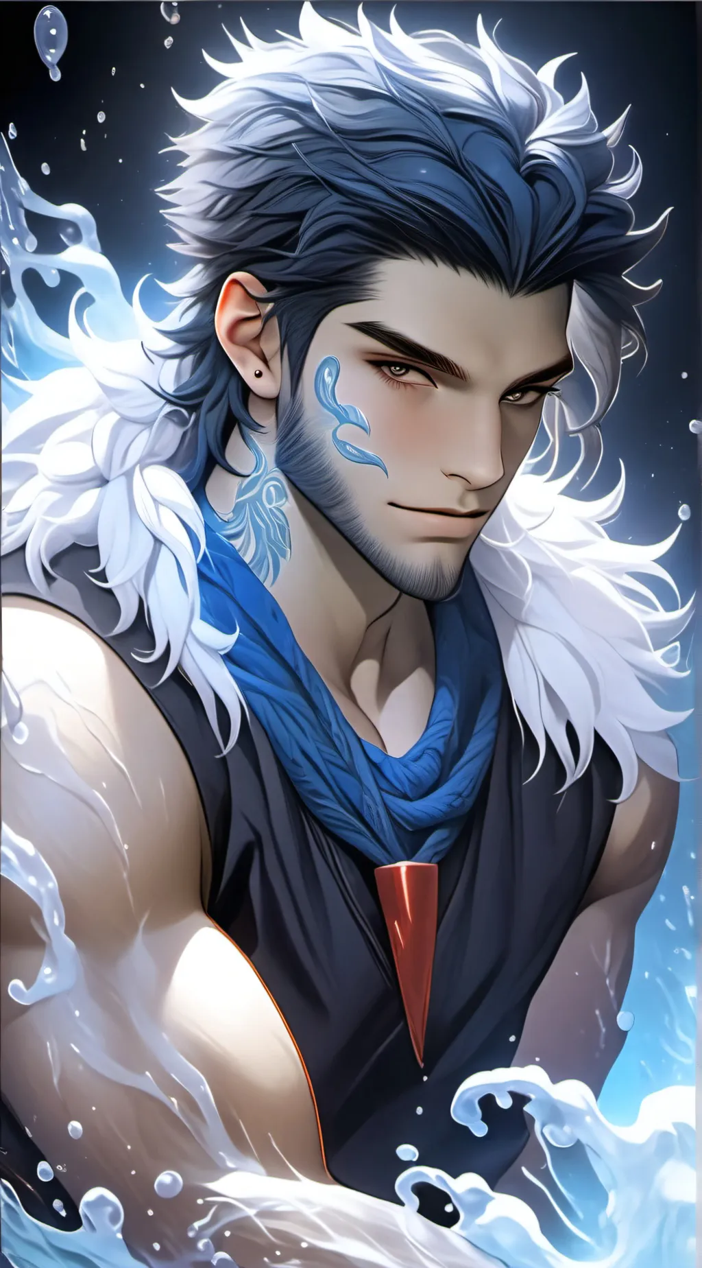 ai character: ThOrPhY 🌊 background