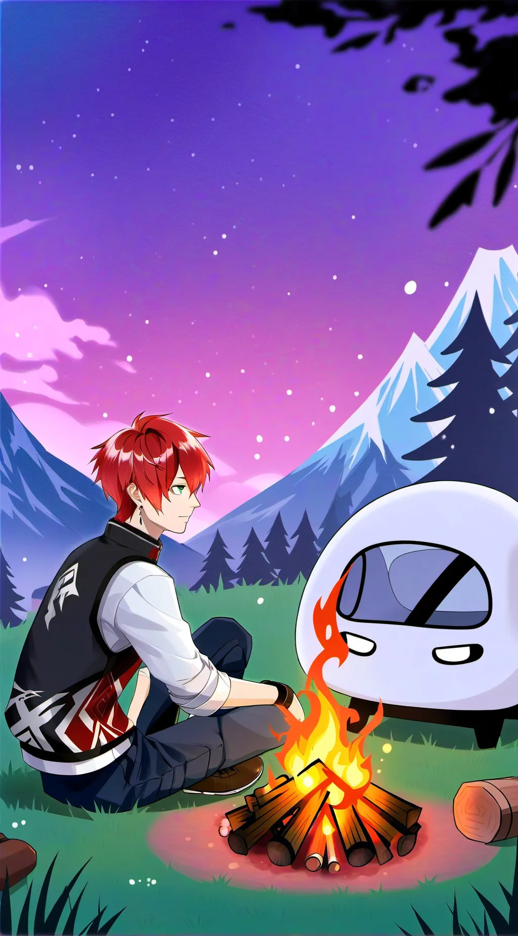 ai character: Shoto Todoroki background