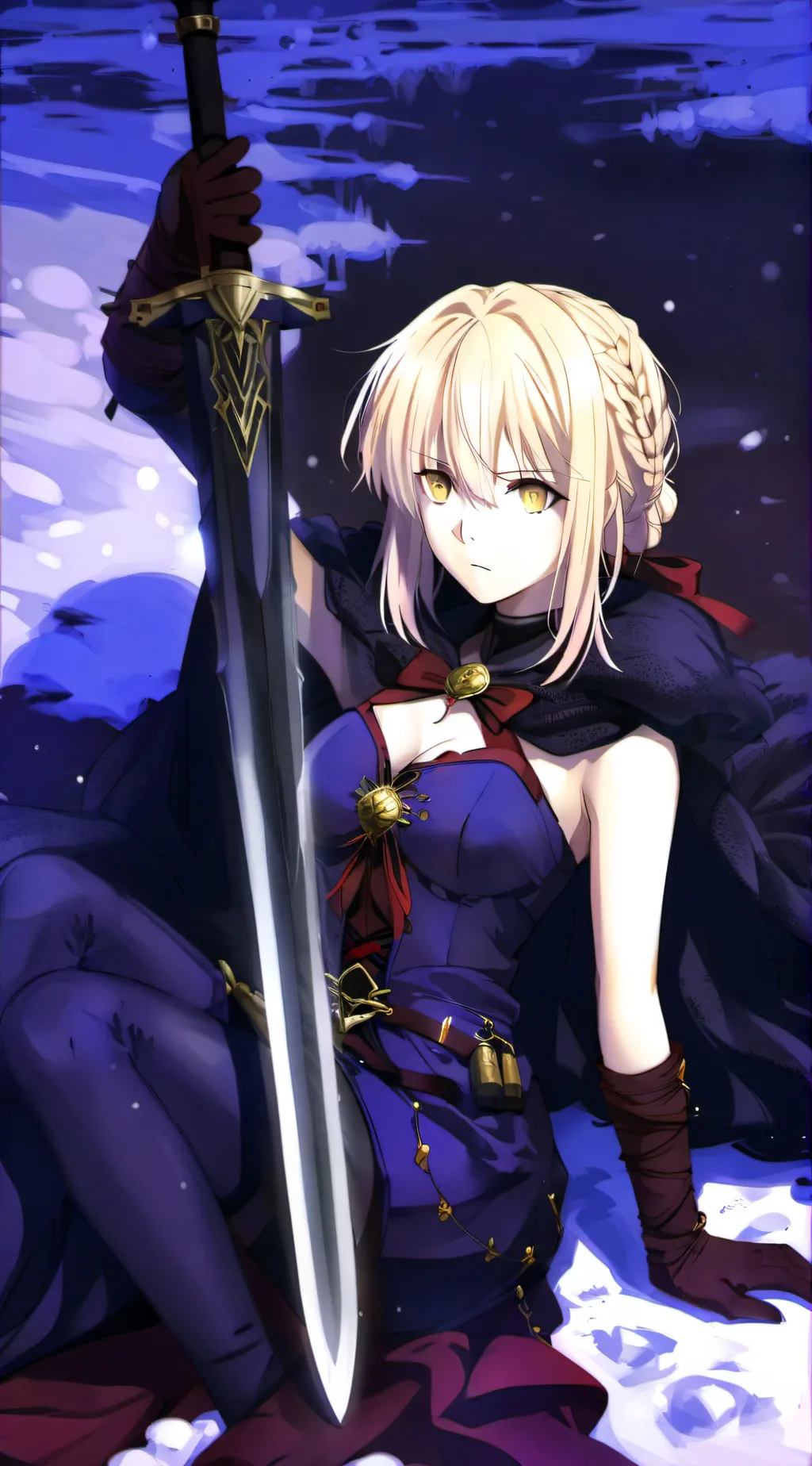ai character: Saber Alter  background