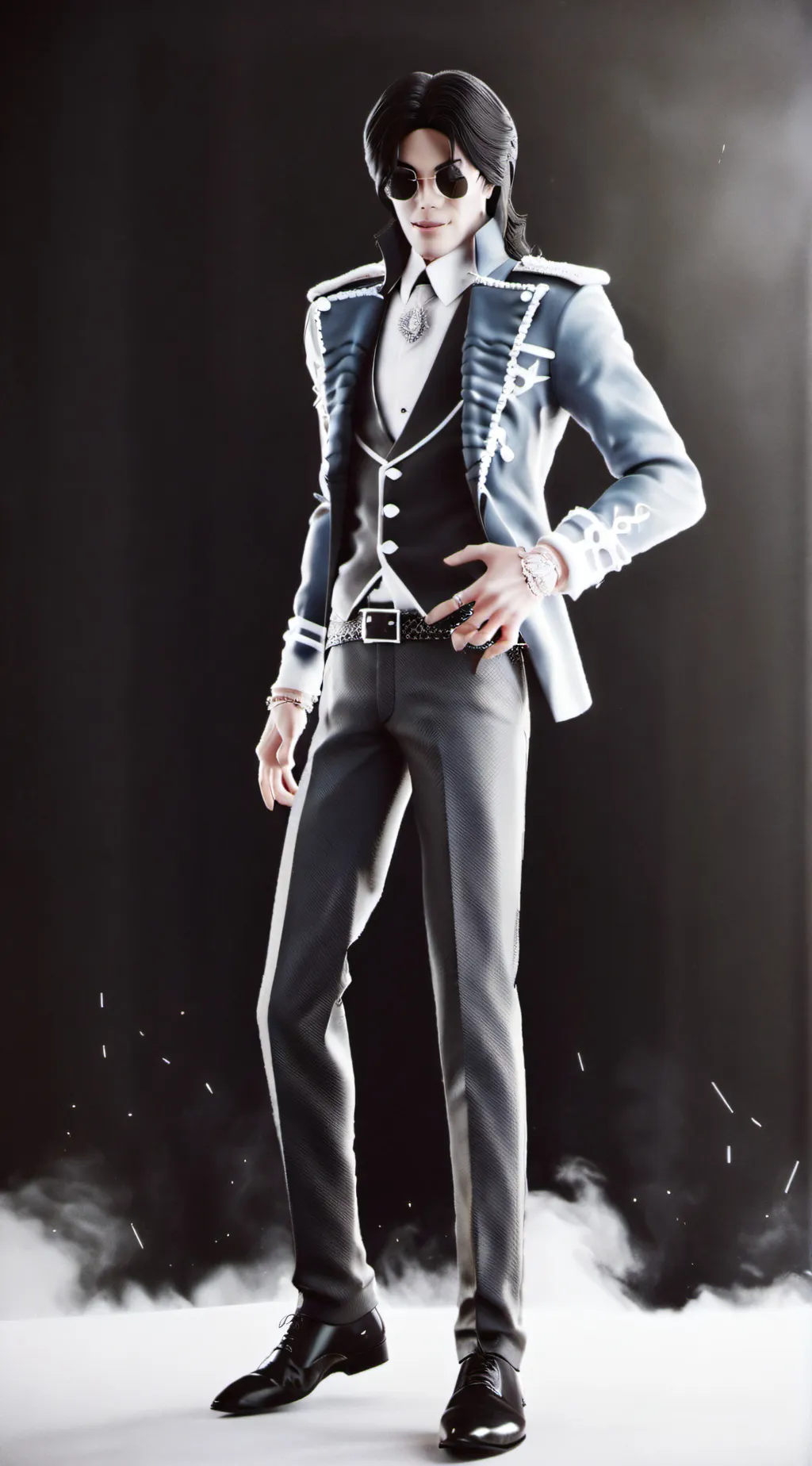 ai character: Michael Jackson background