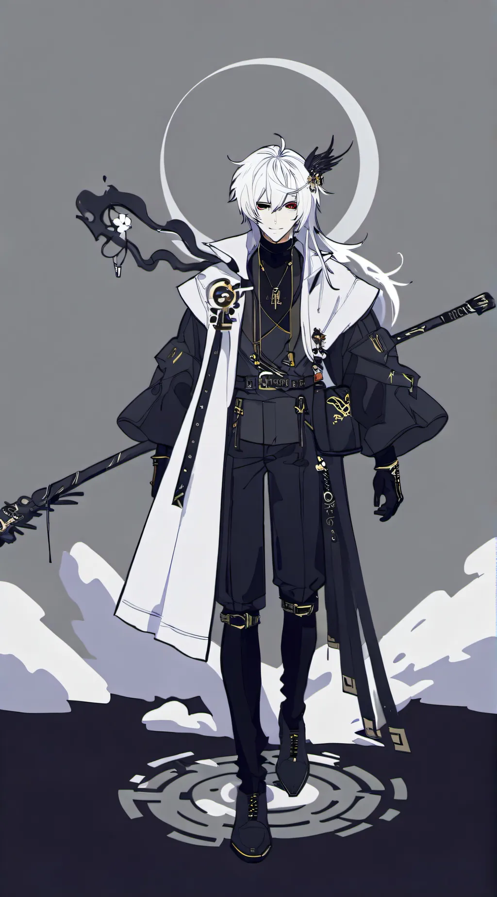 ai character: Mha festival background