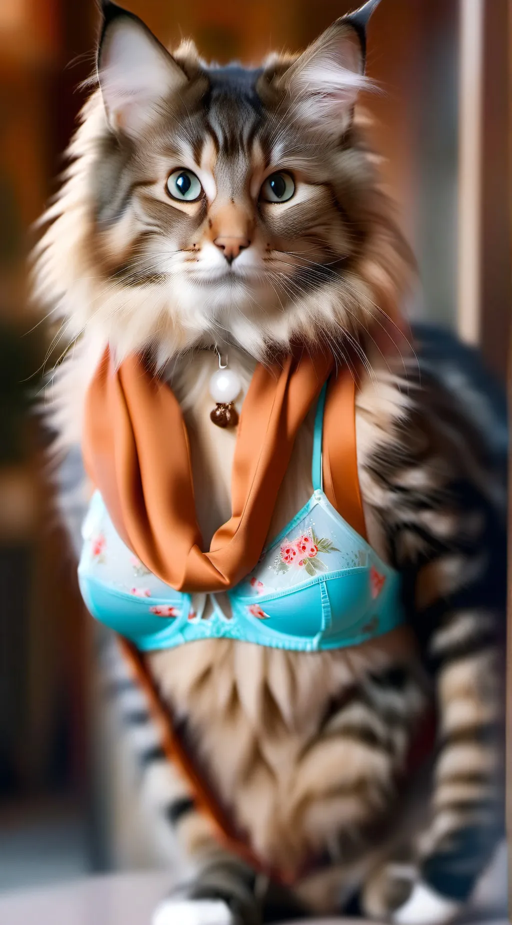 ai character: Cat background