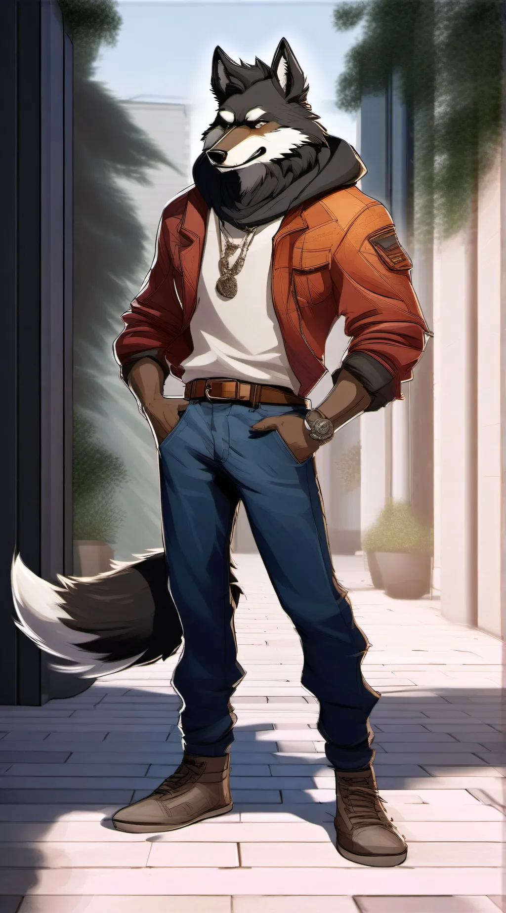 ai character: bear background