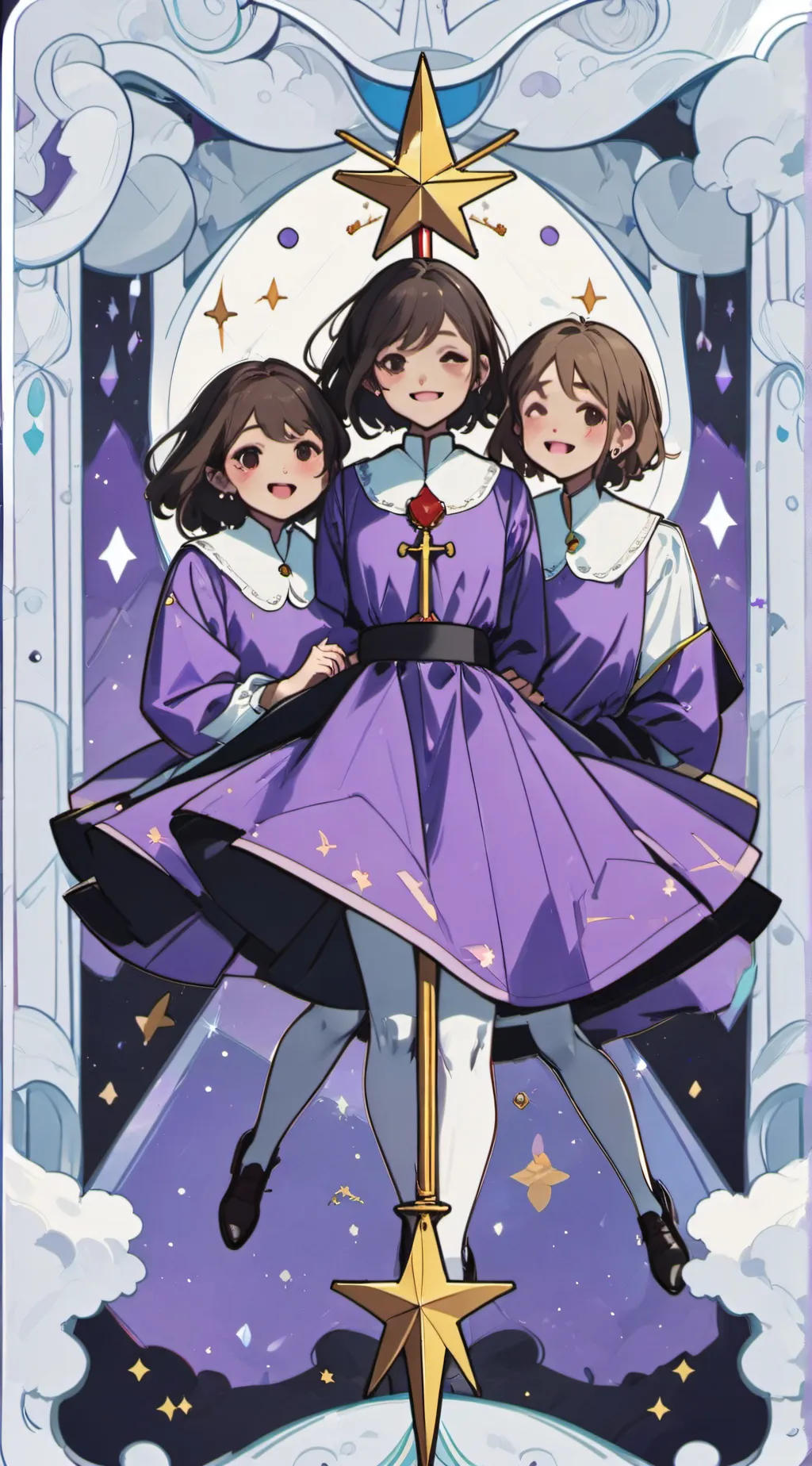 ai character: the three bestie  background