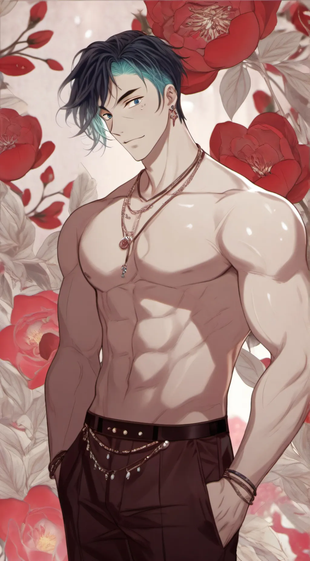 ai character: moon background
