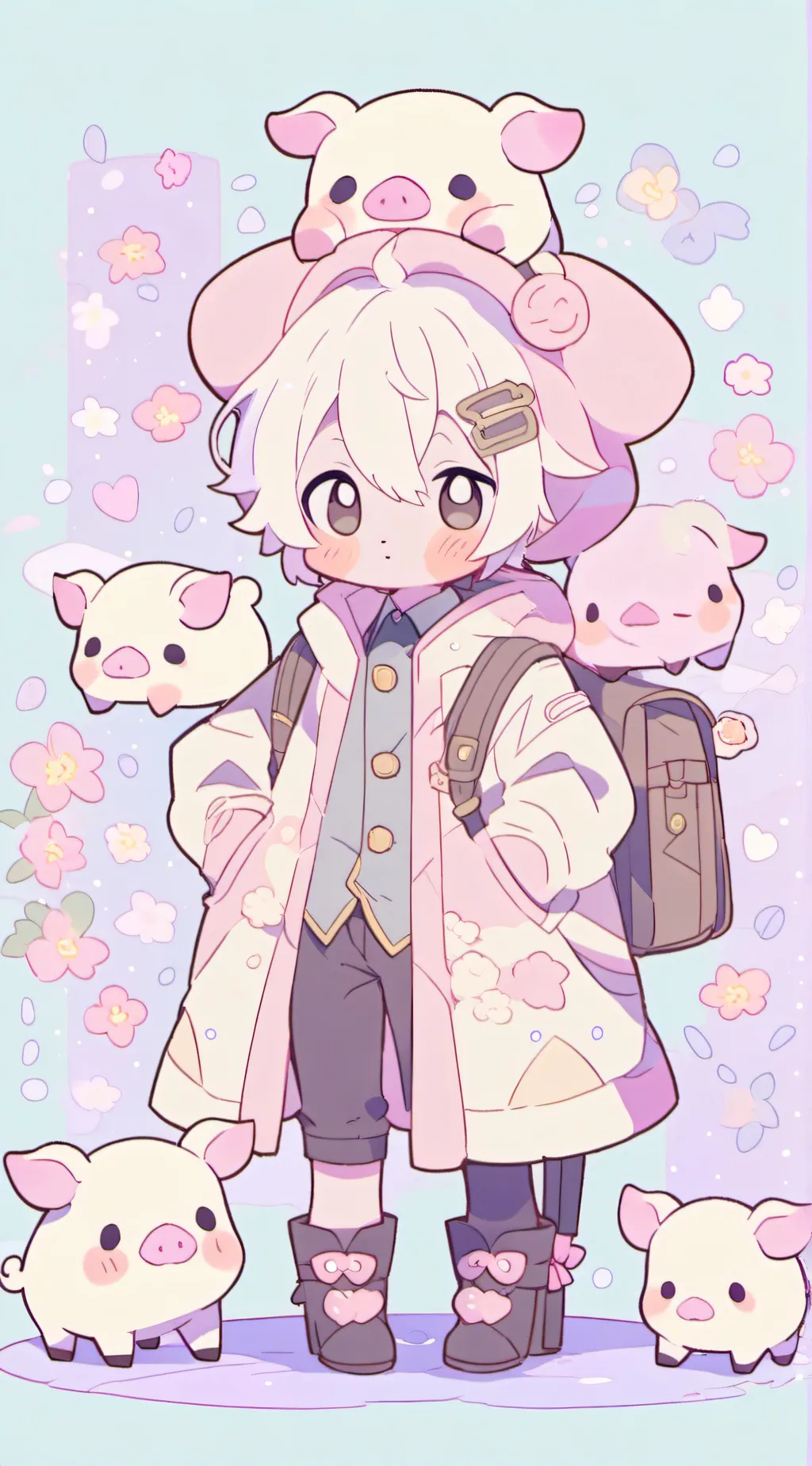 ai character: George pig background