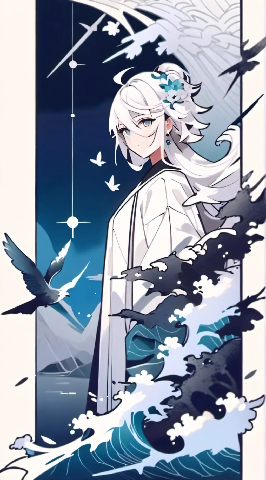ai character: Star background