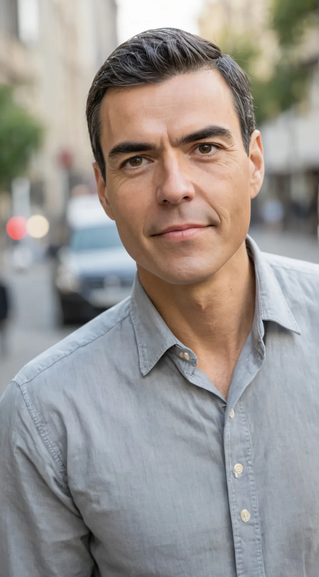 ai character: Pedro Sánchez background