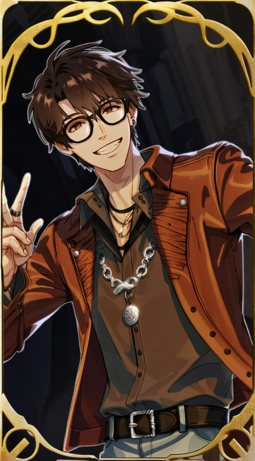 ai character: Leo background