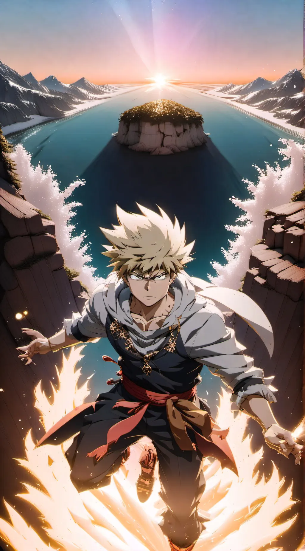 ai character: Katsuki bakugou background