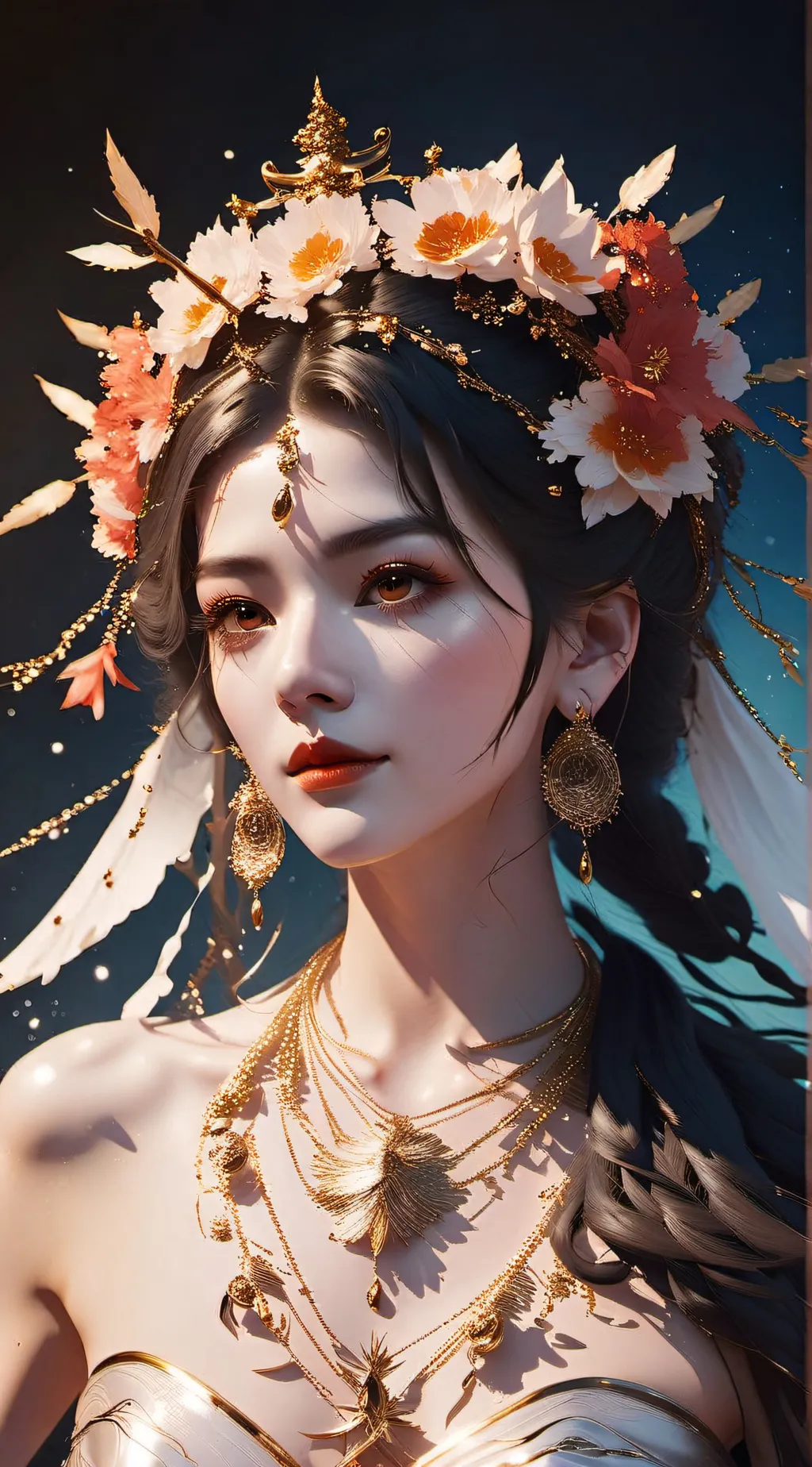 ai character: Winter background