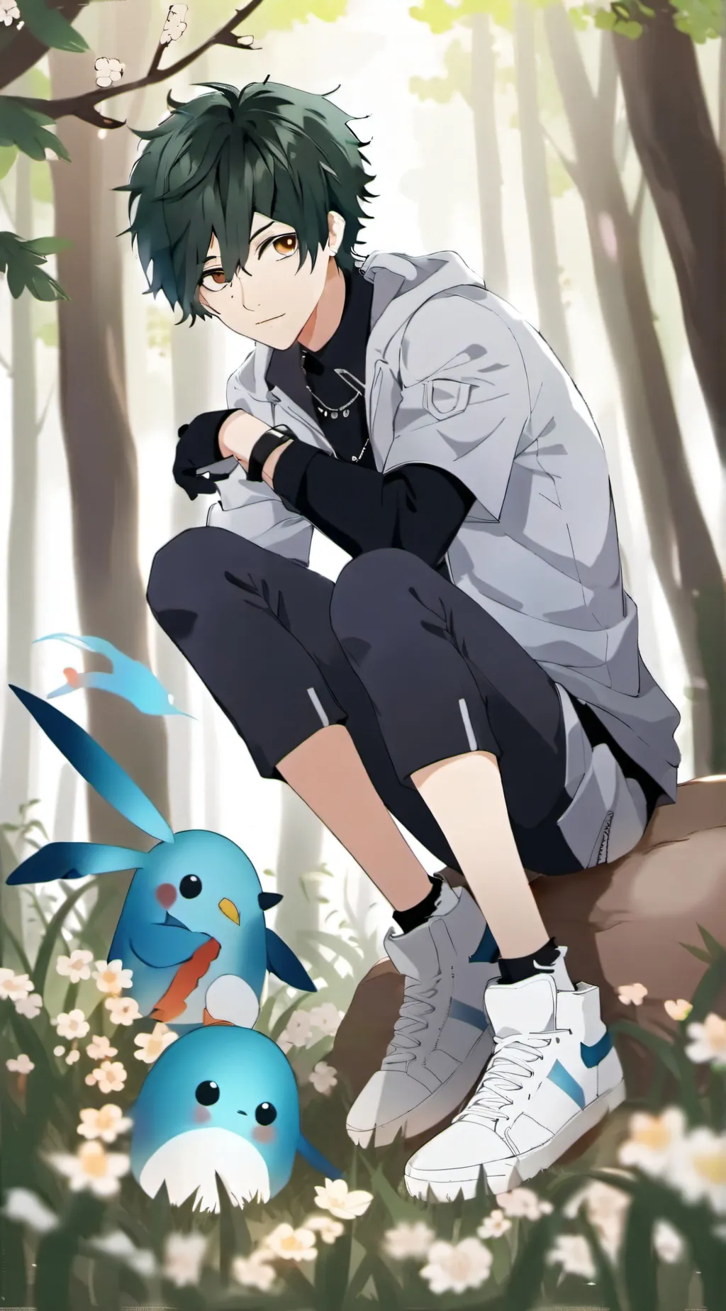 ai character: Mha sleepover  background
