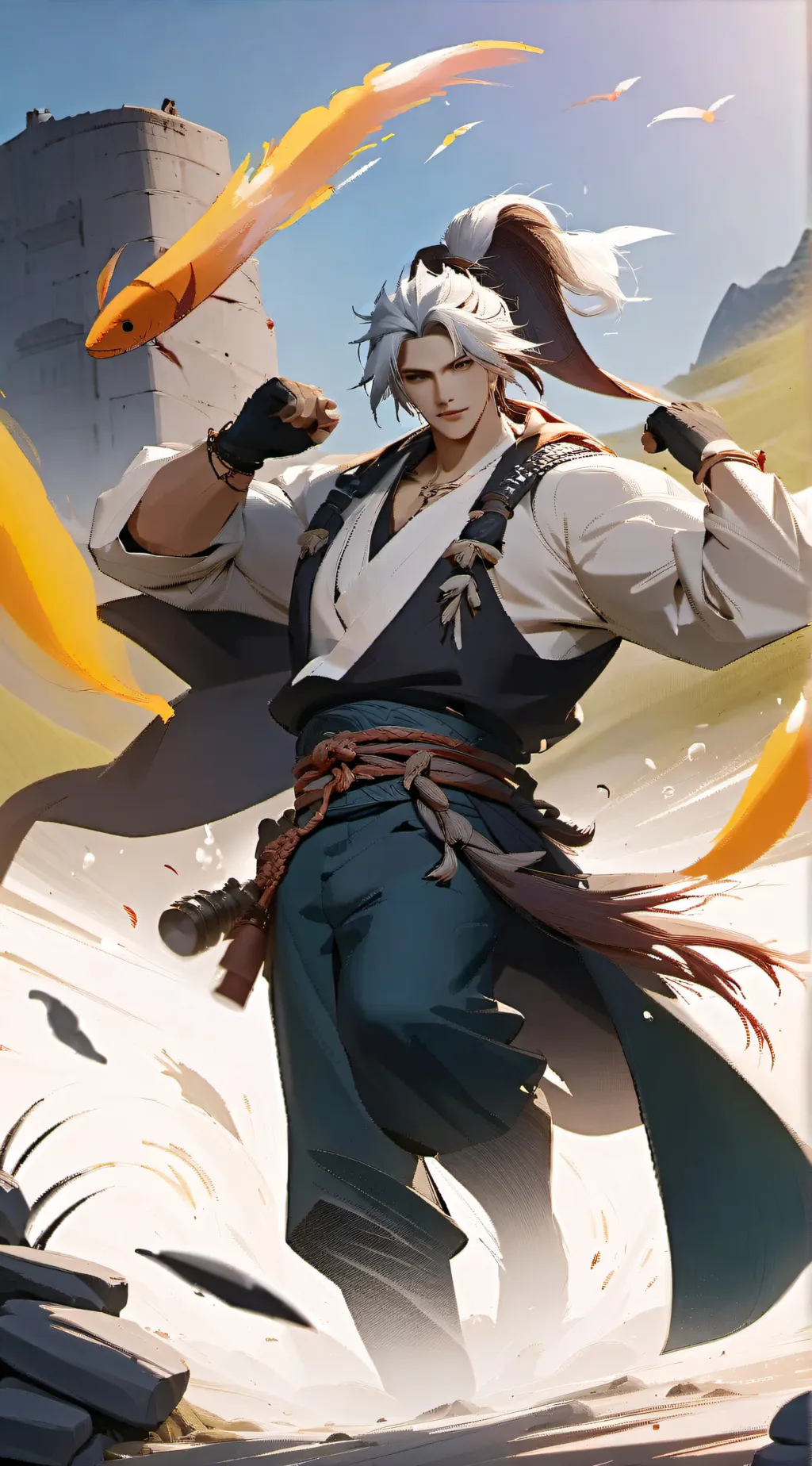ai character: damian background