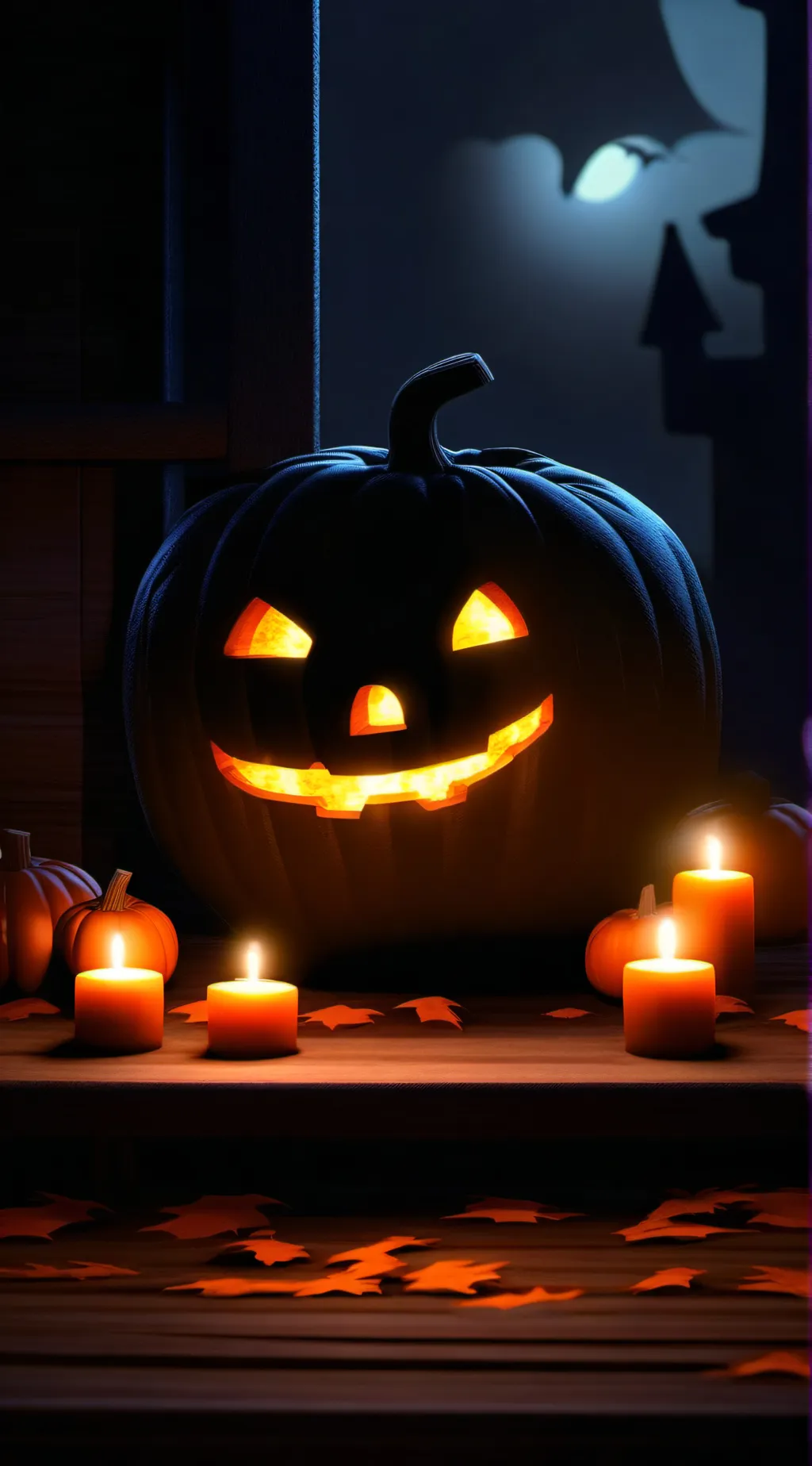 ai character: tdac halloween background