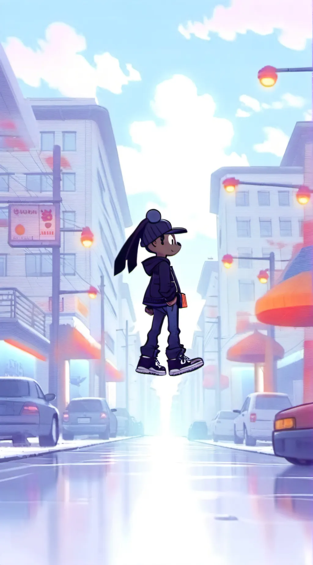 ai character: Dandys world!!  background