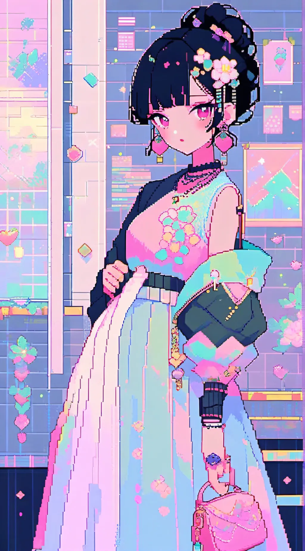 ai character: strings bini background