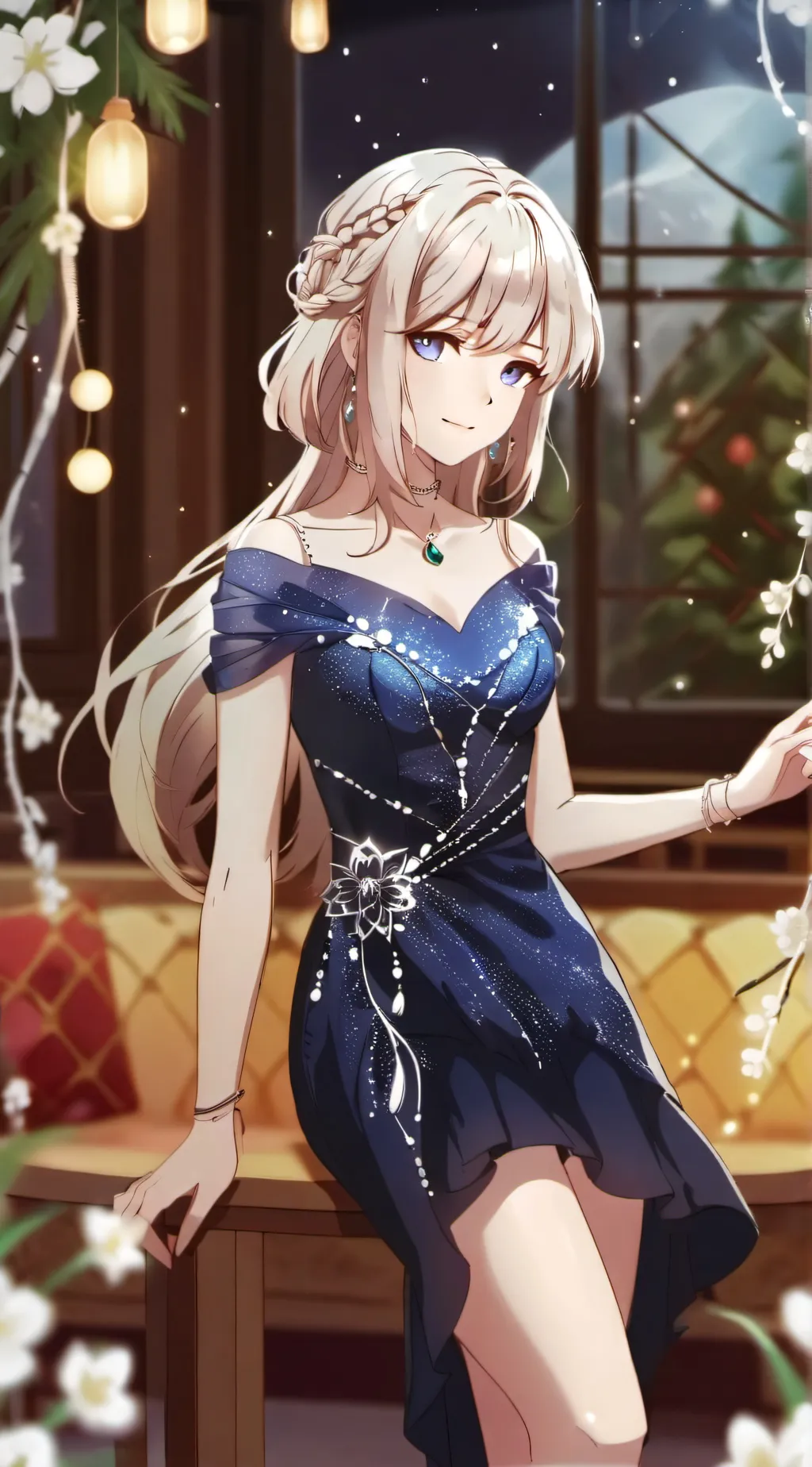 ai character: Aurora background
