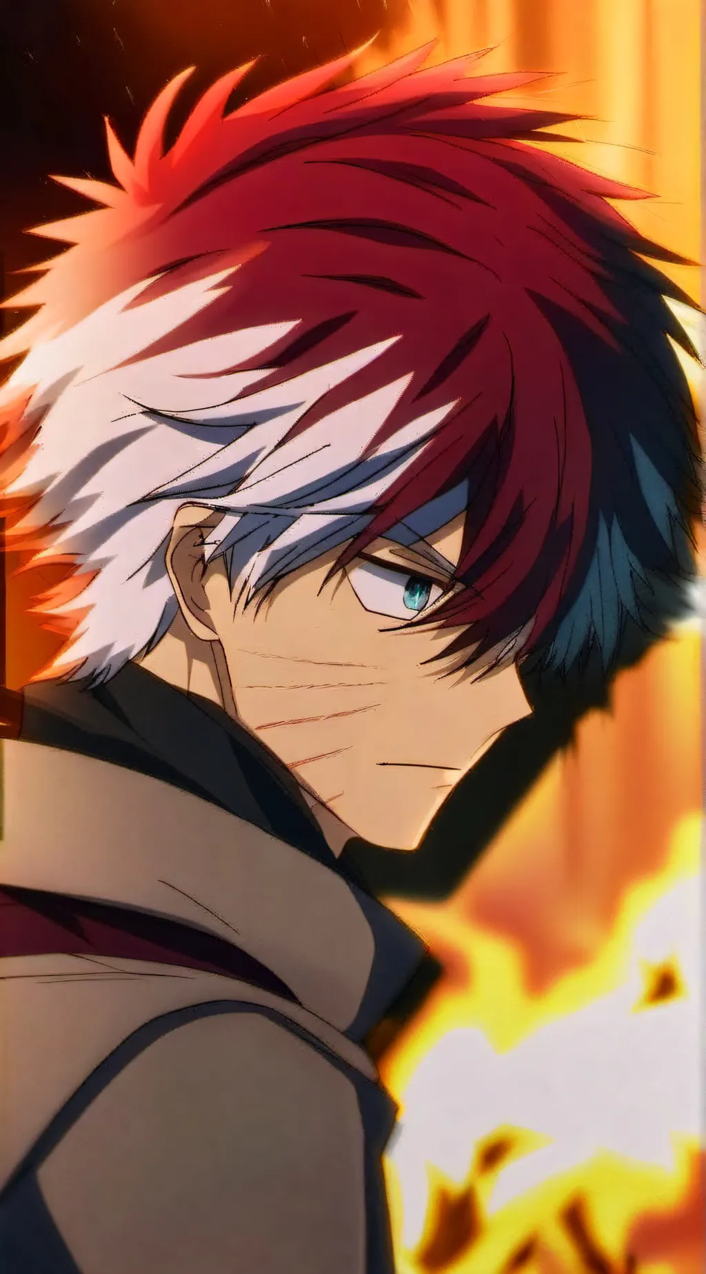 ai character: Shoto ~ panic background
