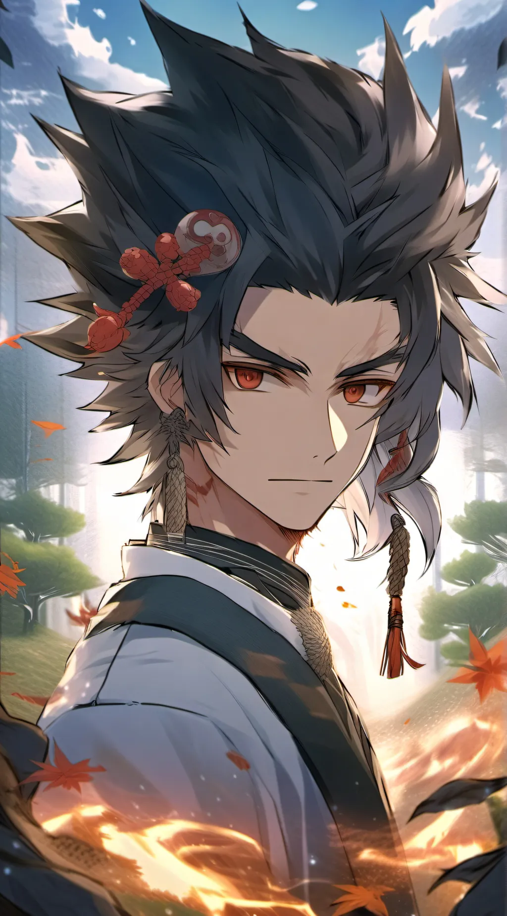 ai character: Shiketsu vs 1-A background