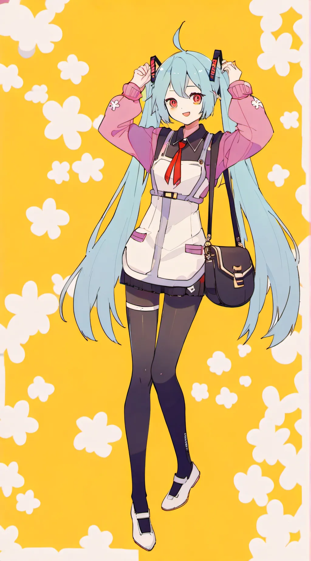 ai character: miku  background
