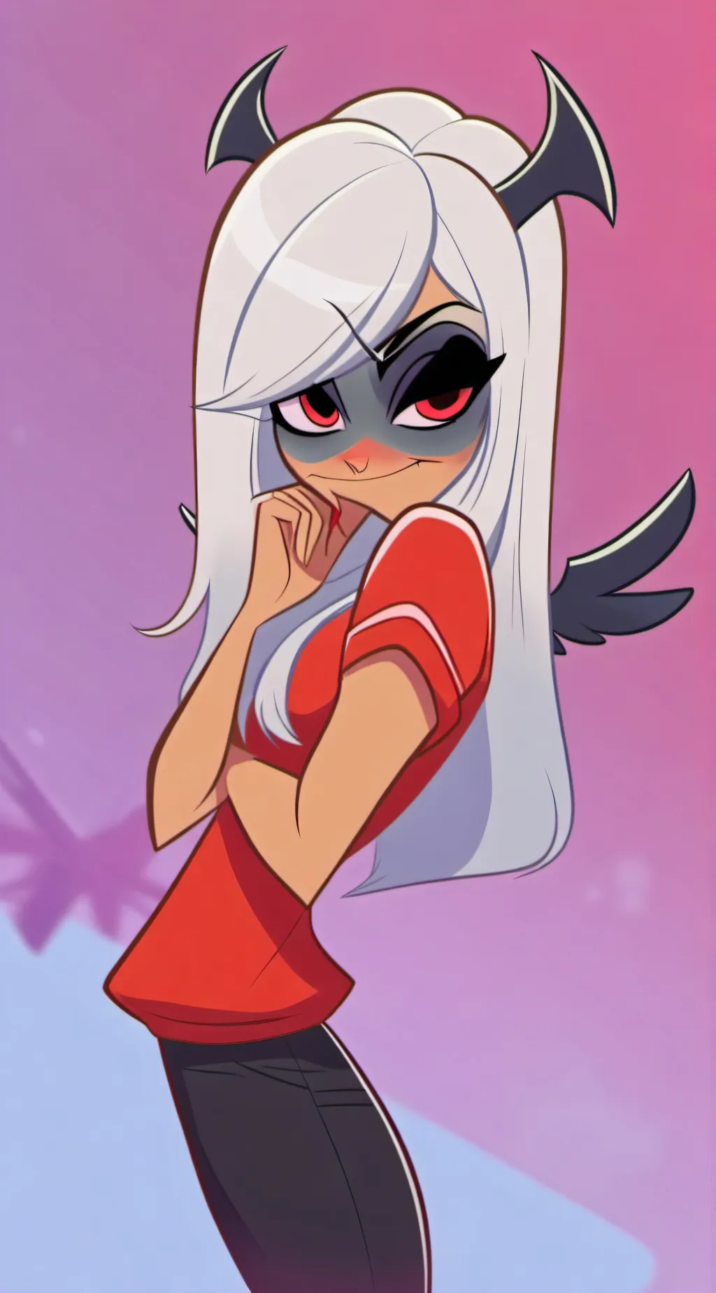 ai character: hazbin hotel.  background
