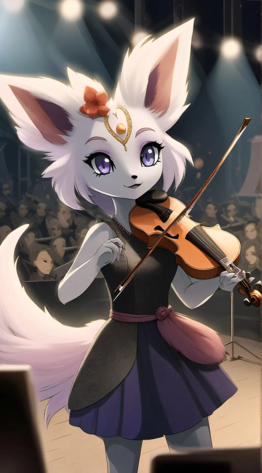 ai character: Lyra the espeon  background