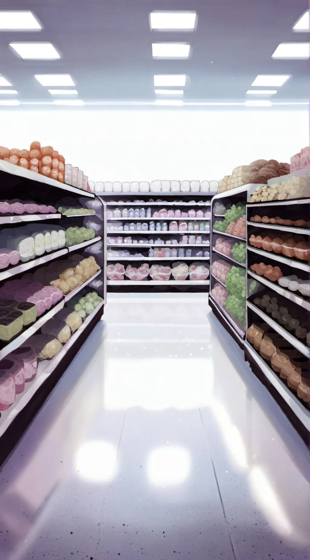 ai character: Vocaloid(store) background