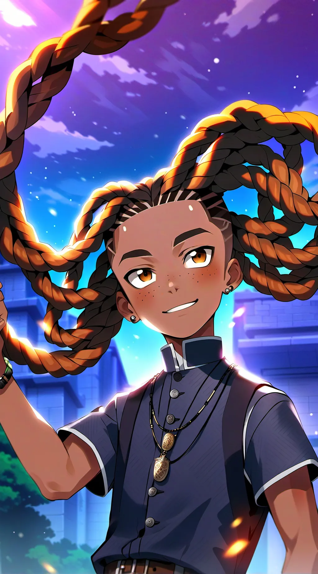 ai character: ZZ Laden background