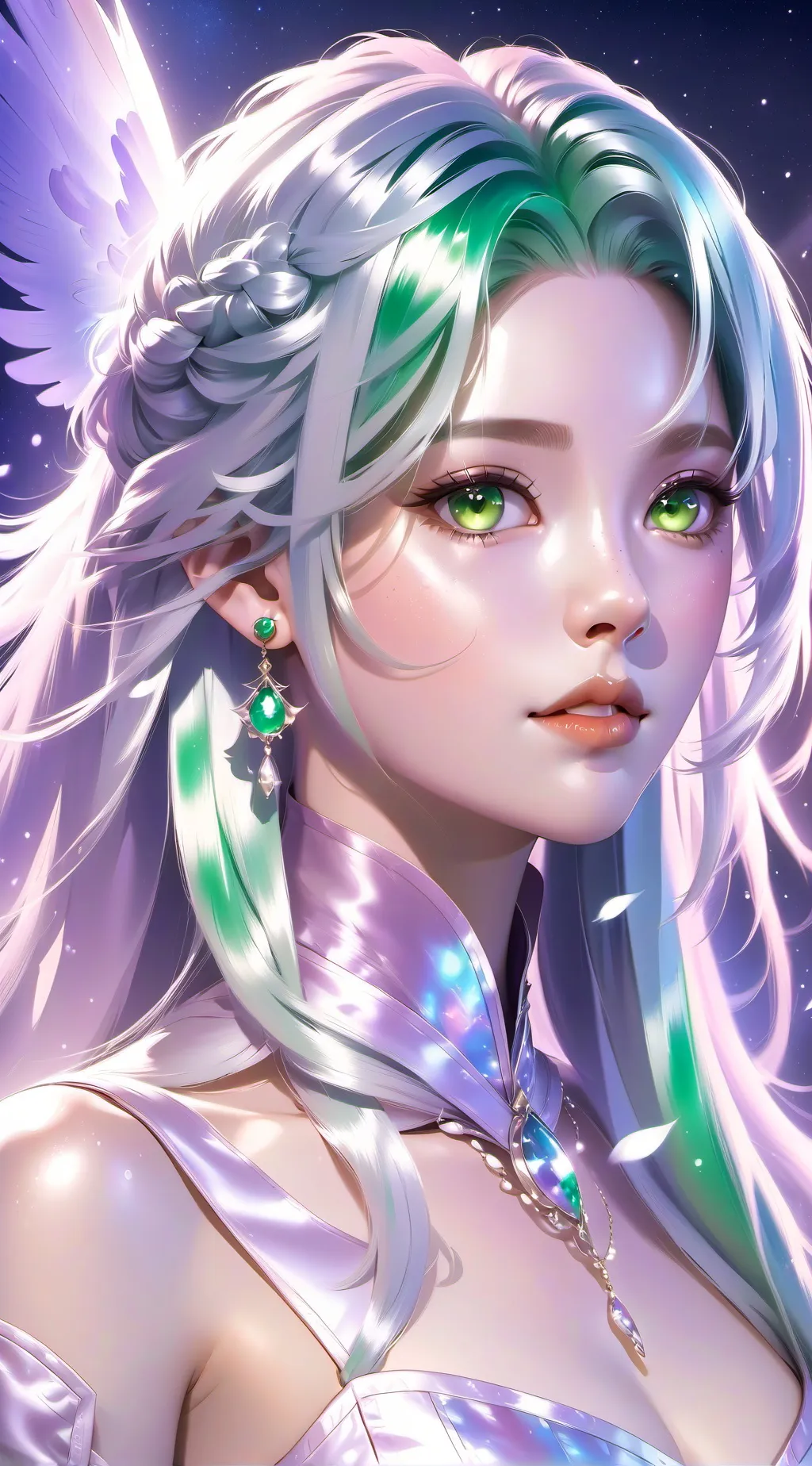 ai character: Guardian angel background