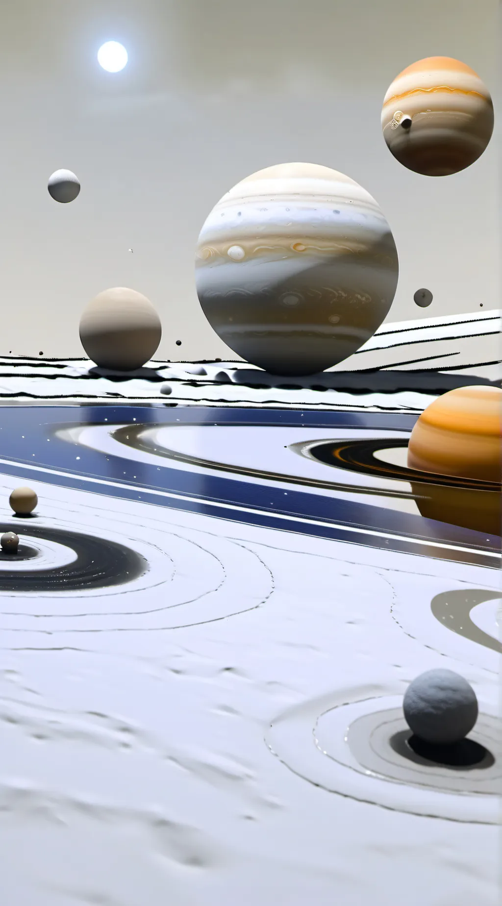 ai character: Solarballs moons  background
