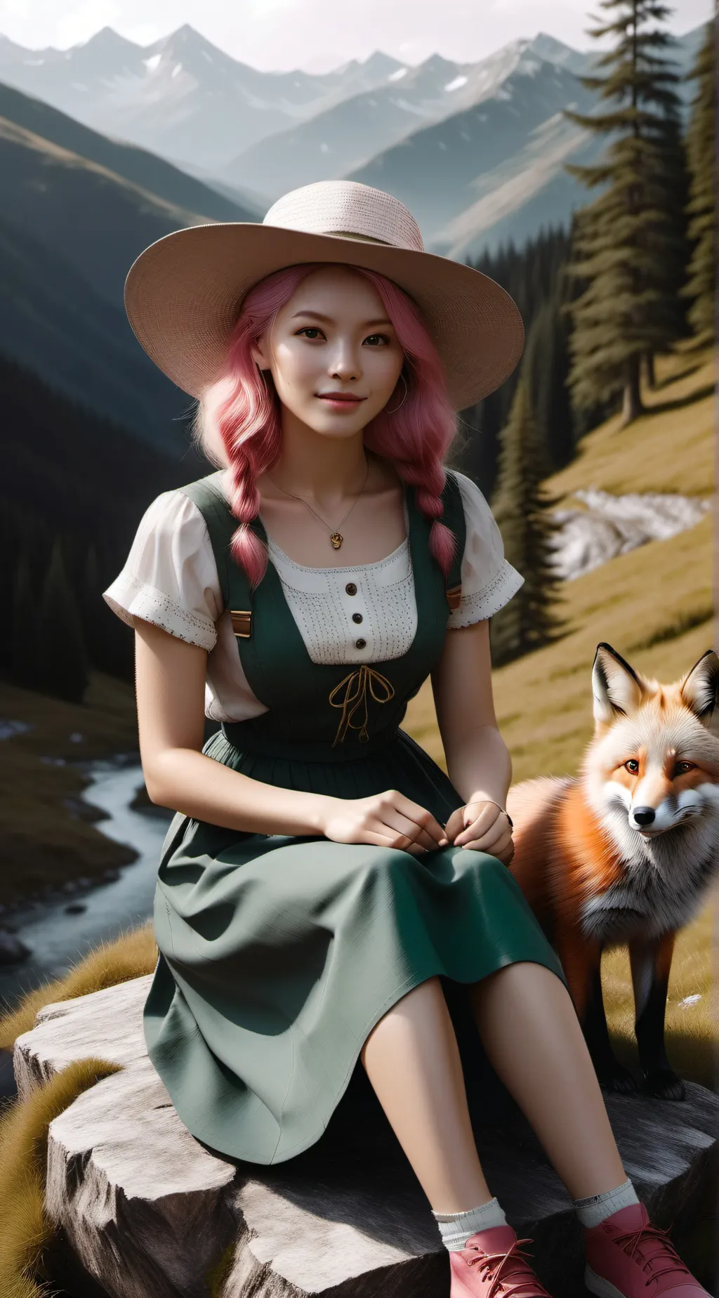 ai character: Sakura background